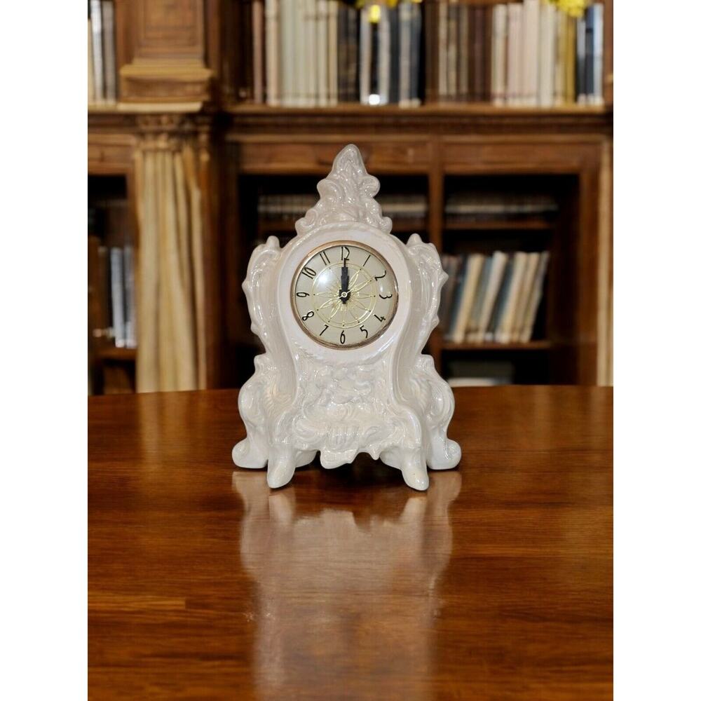 Lanshire Mantle Clock NOS Iridescent New With Tag